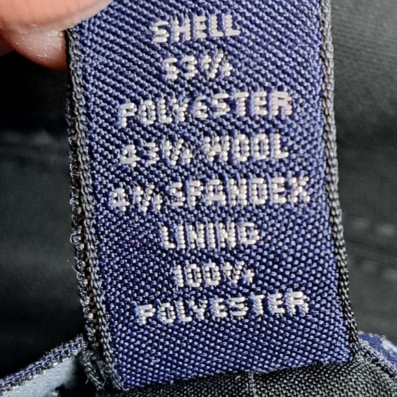 Land's End Black Single Button Closure Wool Blend  Blazer Size 18 Tall - Picture 5 of 15